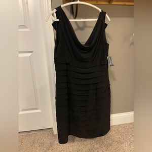 Little Black Dress. Ruched detail. Size 14. NWT